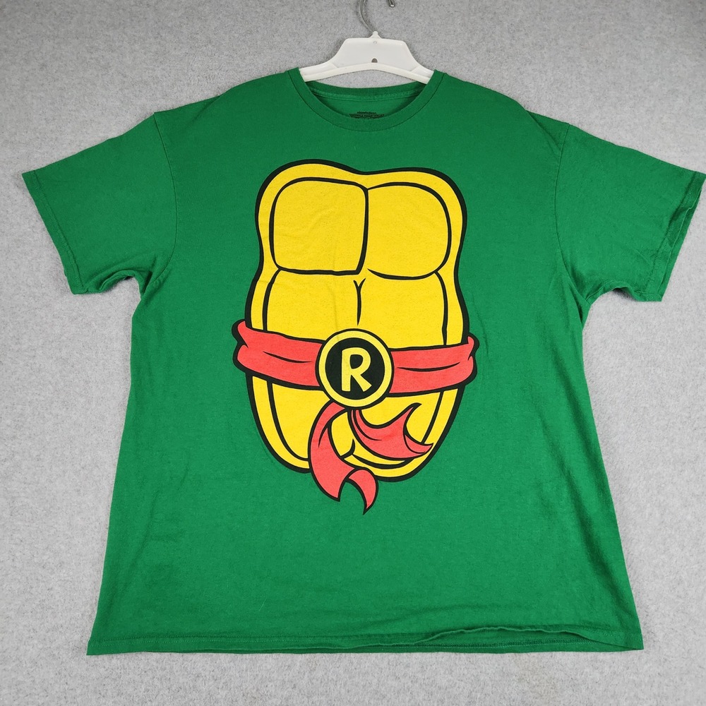 Nickelodeon Teenage Mutant Ninja Turtles T-Shirt Men's 2XL Green Graphic Print